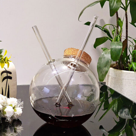 Witch Ball With Cork Glass