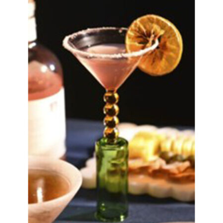 Golden Orb Stem Glass