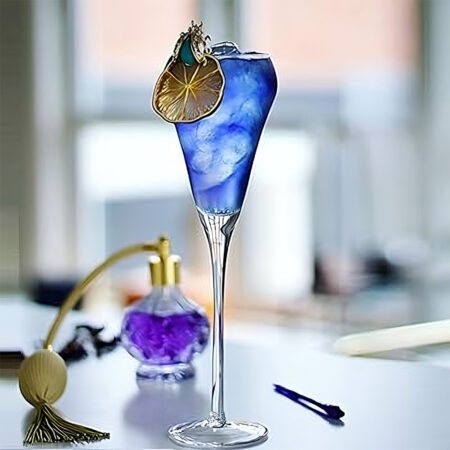 Tulip Champagne Glass by The Glash – handblown borosilicate flute for champagne, prosecco, cava and sparkling wine, perfect for weddings and celebrations