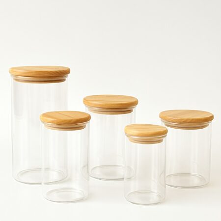 Air Tight Jar with Wooden Lid